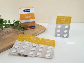 뉴트리션팩토리 비타프렙 바이탈디 비타민D 500mg — 5점을 준 리뷰어가 2021년 8월 올린 사용 사진