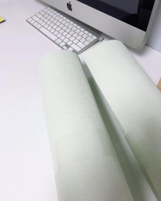 쿠셔니 붙이는 실크단열벽지 50cm x 20m 4olor 중 택1 — 4.5점을 준 리뷰어가 2022년 1월 올린 사용 사진