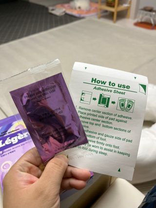 [레제르] 아로마 수액패치 발패치 10매입 - 라벤더향/유칼립투스향/대나무향 — 5점을 준 리뷰어가 2022년 9월 올린 사용 사진