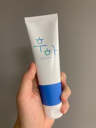 [심폐소생소] 무불소 임산부 천연 치약 — 5점을 준 리뷰어가 2021년 11월 올린 사용 사진