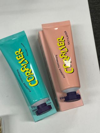 코랄리에 충치예방 고불소치약 (솔트+민트) — 5점을 준 리뷰어가 2023년 9월 올린 사용 사진