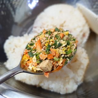 해풀잎 누구나 김밥*1ea [(혼합야채 35g *1ea,  김밥김 (5g, 5ea),  양념간장 (6g, 5ea), 참기름(5g, 2ea)] — 5점을 준 리뷰어가 2022년 10월 올린 사용 사진