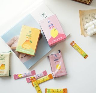 비타앤C 레몬맛, 망고맛 — 5점을 준 리뷰어가 2021년 4월 올린 사용 사진