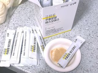 체인미 국화꽃 추출분말 에스오에스 곡류효소 과일채소 17종 혼합 분말 스틱 — 4.5점을 준 리뷰어가 2021년 12월 올린 사용 사진