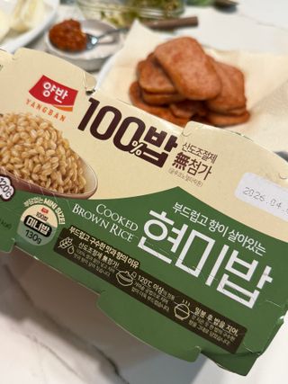 [구매평]양반 동원 양반 100밥 현미밥, 130g, 12개 — 5점을 준 리뷰어가 2025년 5월 올린 사용 사진