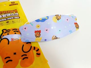 [숨그림] 3D 입체형, 짱구, 무직타이거, 빨강머리앤 우리아이 그리고 내가 쓰는 믿을수있는 케릭터 마스크 — 5점을 준 리뷰어가 2021년 9월 올린 사용 사진