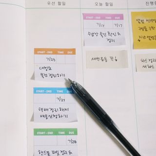 MF[비마이웨이]특허받은 할일카드 플래너, 비마이웨이 세트(만년형) — 4.5점을 준 리뷰어가 2023년 7월 올린 사용 사진