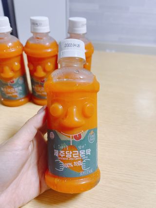 탐라원 무농약 당근과즙으로 건강한 당근주스, 당근몬딱주스 — 4점을 준 리뷰어가 2021년 8월 올린 사용 사진