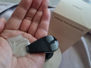 프리마인 더이상 뻣뻣하고 효과없는 탈모샴푸는 NO. 근본부터 케어하는 셀베이스 그린티샴푸(500ml) — 5점을 준 리뷰어가 2023년 3월 올린 사용 사진