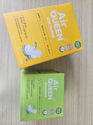 에어퀸 뉴브레스 유기농 생리대 4종 (팬티라이너 20P + 중형 10P + 대형 10P + 오버나이트 8P)_체험단 — 5점을 준 리뷰어가 2024년 5월 올린 사용 사진