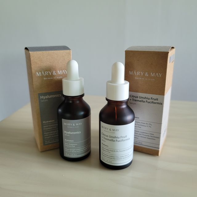 마리엔메이 히알루로닉스 세럼 + 청귤 흰목이버섯 추출물 세럼 리뷰 사진