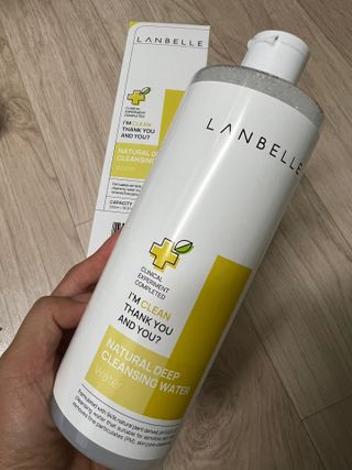 랑벨 내츄럴 딥 클렌징 워터 500ml — 5점을 준 리뷰어가 2022년 6월 올린 사용 사진