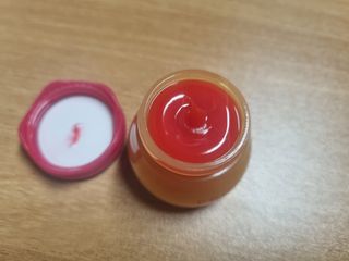 [후르디아] 올리브영 꿀과즙 립밤 2종 (블루베리/석류) — 5점을 준 리뷰어가 2022년 2월 올린 사용 사진