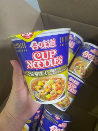 NISSIN 닛신 컵누들  4종 - 씨푸드오리지날, 씨푸드 스파이시, 씨푸드 커리, 씨푸드 XO소스 — 5점을 준 리뷰어가 2023년 1월 올린 사용 사진