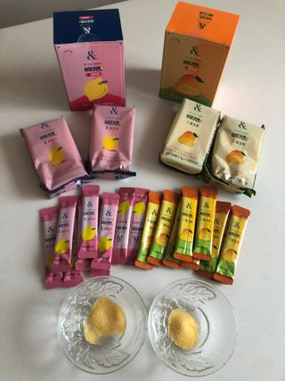 비타앤C 레몬맛, 망고맛 — 5점을 준 리뷰어가 2021년 4월 올린 사용 사진