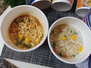 NISSIN 닛신 컵누들  4종 - 씨푸드오리지날, 씨푸드 스파이시, 씨푸드 커리, 씨푸드 XO소스 — 5점을 준 리뷰어가 2021년 11월 올린 사용 사진