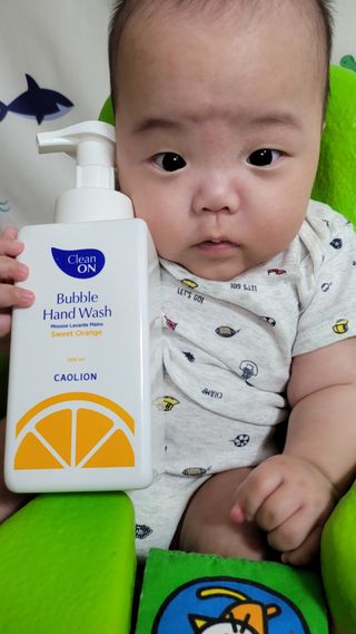 카오리온코스메틱스 클린온 버블 핸드 워시 500ml — 5점을 준 리뷰어가 2021년 8월 올린 사용 사진