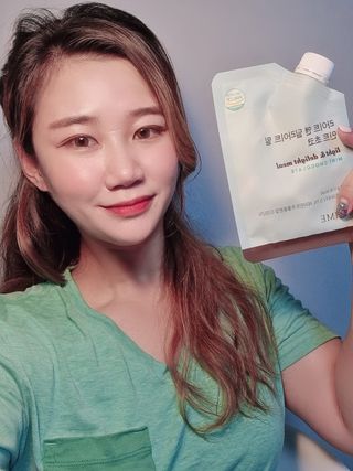 아므_이너뷰티 라이트 앤 딜라이트 밀 민트 초코 — 5점을 준 리뷰어가 2021년 8월 올린 사용 사진