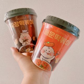 유비쿡 컵떡볶이 매운컵떡볶이2개/ 짜장컵떡볶이 2개  총 4개세트 — 4점을 준 리뷰어가 2021년 6월 올린 사용 사진
