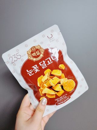딜라이트 프로젝트  달콤한 눈꽃 간식세트( 눈꽃 솜사탕 / 레몬라임 솜사탕 / 달고나 총 7EA+스마트톡 증정) — 5점을 준 리뷰어가 2022년 5월 올린 사용 사진