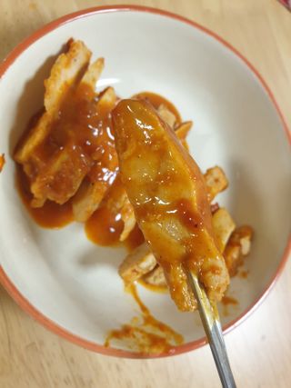 굽네몰 [굽네] 소스가 맛있는 닭가슴살 슬라이스 4종 — 5점을 준 리뷰어가 2021년 11월 올린 사용 사진