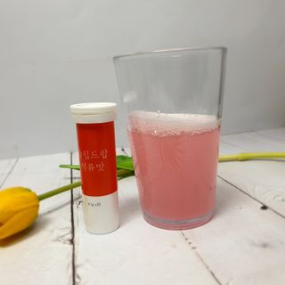 [슬림드랍 석류맛] 건기식 다이어트 보조제 겸 비타민 — 5점을 준 리뷰어가 2022년 2월 올린 사용 사진