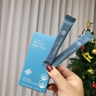 클린24시간 슬림앤유산균 1박스 (3.5g X 15포) — 5점을 준 리뷰어가 2022년 12월 올린 사용 사진