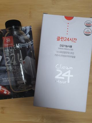 클린24시간 1BOX(5포) + 전용보틀(500ml) — 5점을 준 리뷰어가 2022년 12월 올린 사용 사진