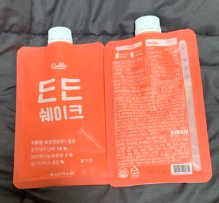 [덜다] 든든 식물성 단백질 쉐이크 40g X 7입 (곡물/딸기) — 5점을 준 리뷰어가 2023년 8월 올린 사용 사진