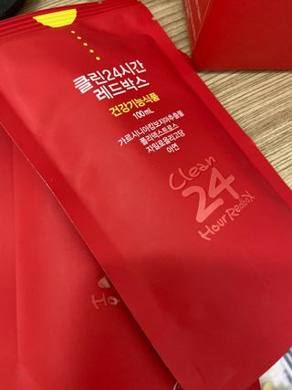 클린24시간 레드박스 1BOX(5포) + 전용보틀(500ml) — 5점을 준 리뷰어가 2024년 1월 올린 사용 사진