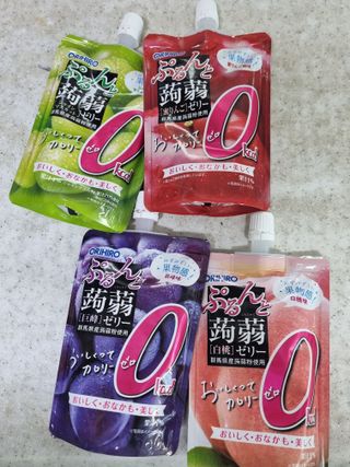 ORIHIRO 오리히로 곤약젤리 제로칼로리 130g 4종 4팩(맛별로 1팩씩) — 5점을 준 리뷰어가 2023년 2월 올린 사용 사진