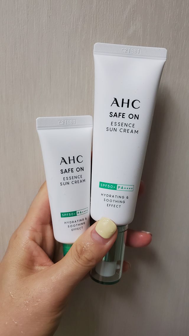 [AHC] 세이프온 에센스 선크림 올리브영 스페셜 증정 기획세트 리뷰 사진