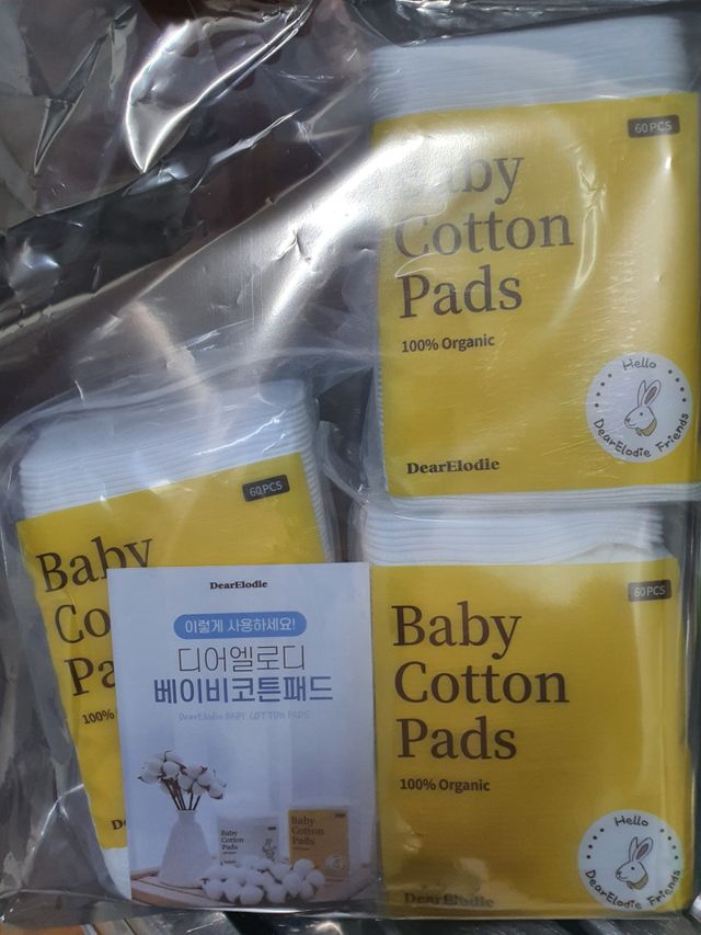 디어엘로디 프리미엄 유기농 유아 솜티슈 60매  2 + 1 PACK 리뷰 사진