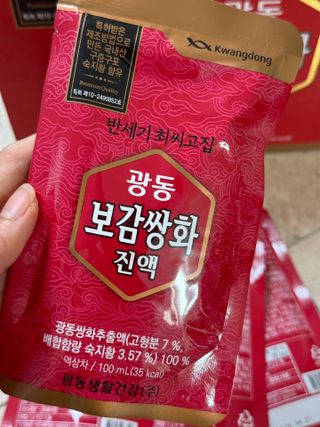 광동생활건강 [광동]진하고 깊은 풍미, 광동 보감쌍화진액 100mL * 18포 — 5점을 준 리뷰어가 2024년 7월 올린 사용 사진
