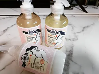 빅그린 임산부 전용라인 3종세트 - 샴푸500ml,트리트먼트500ml,바디워시500ml — 5점을 준 리뷰어가 2022년 8월 올린 사용 사진