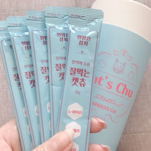 페페로니 잘 먹는 캣츄 - 원양선 참치 24개입 리뷰 사진