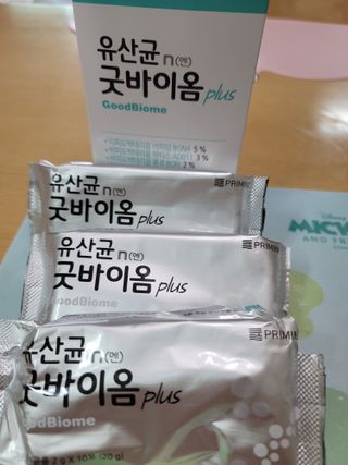 프리마인 유산균 국가지정연구소 선정, 살아있는 생유산균 200억 마리의 힘. 유산균n굿바이옴플러스 — 5점을 준 리뷰어가 2021년 9월 올린 사용 사진