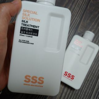 트리플에스 탈모 샴푸 275ml + 실크 트리트먼트 275ml — 5점을 준 리뷰어가 2021년 4월 올린 사용 사진