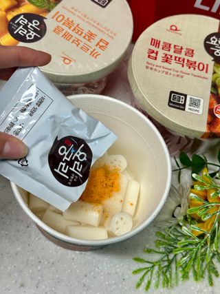 프리 [요리궁리] 타입 B (매콤,치즈,매콤까르보) 꽃떡볶이 6개입 세트 — 4점을 준 리뷰어가 2025년 2월 올린 사용 사진