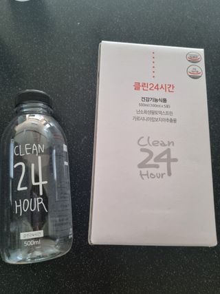클린24시간 1BOX(5포) + 전용보틀(500ml) — 5점을 준 리뷰어가 2022년 10월 올린 사용 사진
