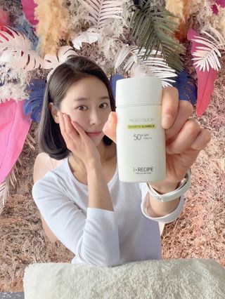 아이레시피 모이스트터치 스포츠 선밀크 50ml (SPF50+ PA+++) — 5점을 준 리뷰어가 2023년 2월 올린 사용 사진