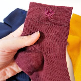 [사이즈가 있는 양말 필로이] 남/여 골지 발목 양말 4족 세트 남【S, M, L, XL】여【S, M, L】_컬러 랜덤 — 5점을 준 리뷰어가 2022년 6월 올린 사용 사진