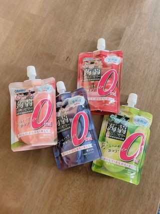 ORIHIRO 오리히로 곤약젤리 제로칼로리 130g 4종 4팩(맛별로 1팩씩) — 5점을 준 리뷰어가 2023년 2월 올린 사용 사진