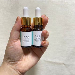 랑팡 EGF+FGF 10ppm 리포좀 앰플 원액 10ml — 4점을 준 리뷰어가 2021년 11월 올린 사용 사진