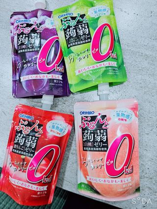 ORIHIRO 오리히로 곤약젤리 제로칼로리 130g 4종 4팩(맛별로 1팩씩) — 5점을 준 리뷰어가 2023년 3월 올린 사용 사진