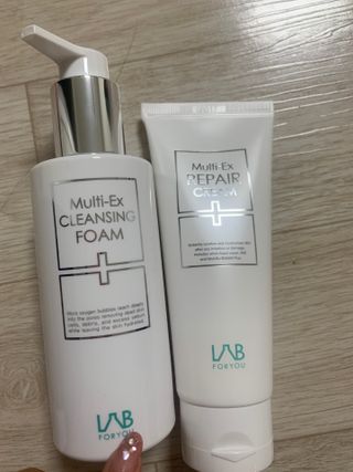 LAB FOR YOU 멀티엑스리페어크림 + 멀티엑스클렌징폼 — 4.5점을 준 리뷰어가 2022년 9월 올린 사용 사진