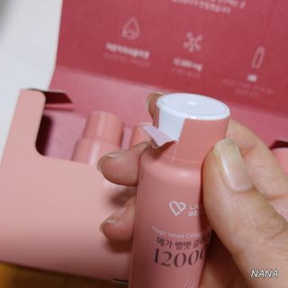 랩앤뷰티 메가 벨벳 콜라겐 12000 — 4점을 준 리뷰어가 2021년 5월 올린 사용 사진