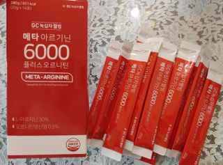메타아르기닌 GC녹십자웰빙 메타 아르기닌 6000 플러스 오르니틴 — 5점을 준 리뷰어가 2022년 6월 올린 사용 사진