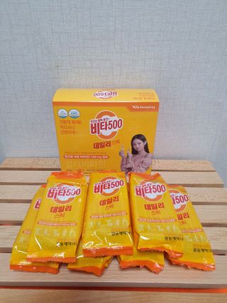 광동제약 [광동] 비타500데일리스틱 70포X2개 + 뚱랑이엽서 + 쇼핑백 증정 — 5점을 준 리뷰어가 2022년 1월 올린 사용 사진