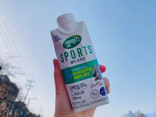 셀렉스스포츠 셀렉스 스포츠 웨이 프로틴 초콜릿 _ 330ml x 12팩 — 5점을 준 리뷰어가 2021년 3월 올린 사용 사진